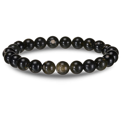Luckacco Brown Beaded Bracelet Natural Stone Lava Tiger Eye Black Red Matte Healing Beads Bangle Stretch Charm Yoga For Women Men Jewelry