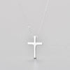 Luckacco 925 Sterling Silver Necklace For Women Adjustable Simple Cross Shape Necklace O-Chain Choker Necklaces Birthday Gift Chocker