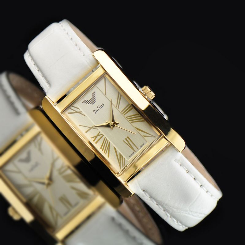 Classic Women's Men Watch Japan Quartz Hour Fine Fashion Bracelet Luxury Brand Leather Clock Girl's Birthday Gift Julius No Box -  - Luckacco Jewelry and Watch Store