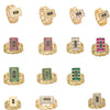 Luckacco New Monaco men's and women's rings, elegant zircon rings, brass material, party gifts, Monaco charm rings