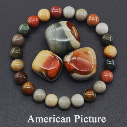 Luckacco Natural Amethyst Quartz Crystal Bead Bracelet Health Bracelet for Women Weight Loss Fatigue Pressure Fatigue Relief Yoga Jewelry