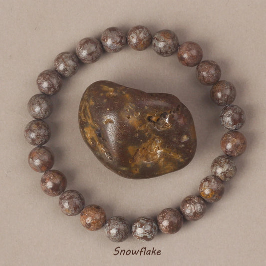 Luckacco 6/8MM Natural Pyrite Stone Bracelet for Men Promoting Blood Circulation Healing Energy Meditation Women Bracelets Jewelry Gifts