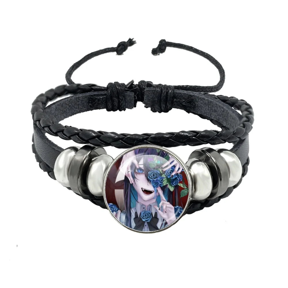 luckacco i love ado bracelets ado kyogen x uta glass bracelets art multilayer braided bracelets bangles jewelry ornament accessories fans