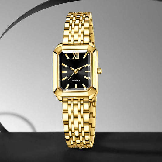 Luckacco 1PCS Fashion Women's Watch Luxury Trendy Versatile Quartz Watch Suitable for Daily Clothing Matching or As a Gift
