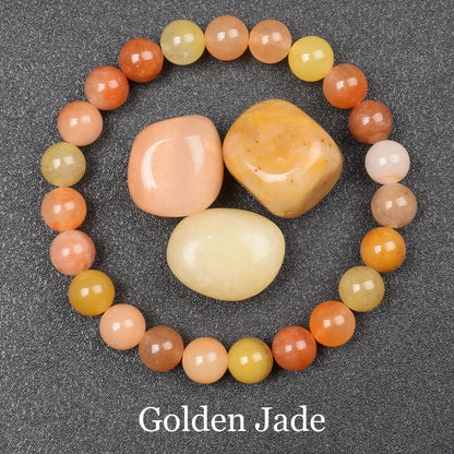 Luckacco Natural Dragon Blood Stone Bracelet Made of Real Natural Stones Beads Bracelets Gems Jewelry Women Men Genuine Bloodstone Jasper