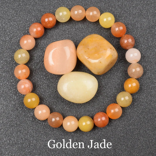 Luckacco Natural Dragon Blood Stone Bracelet Made of Real Natural Stones Beads Bracelets Gems Jewelry Women Men Genuine Bloodstone Jasper