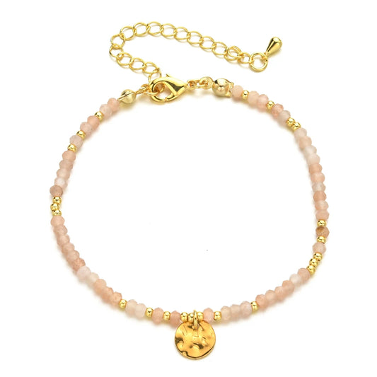Luckacco shop's pick Thin Natural Stone African Turquoises Beads Bracelet Women Bohe Colorful Energy Yoga Meditation Strand Bracelets Friendship