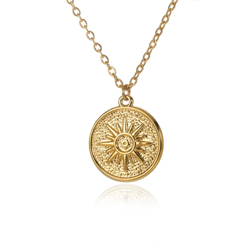 luckacco zircon heart cross necklaces for women vintage geometric surrounded by vines choker necklace aesthetic fashion jewelry gift 2025