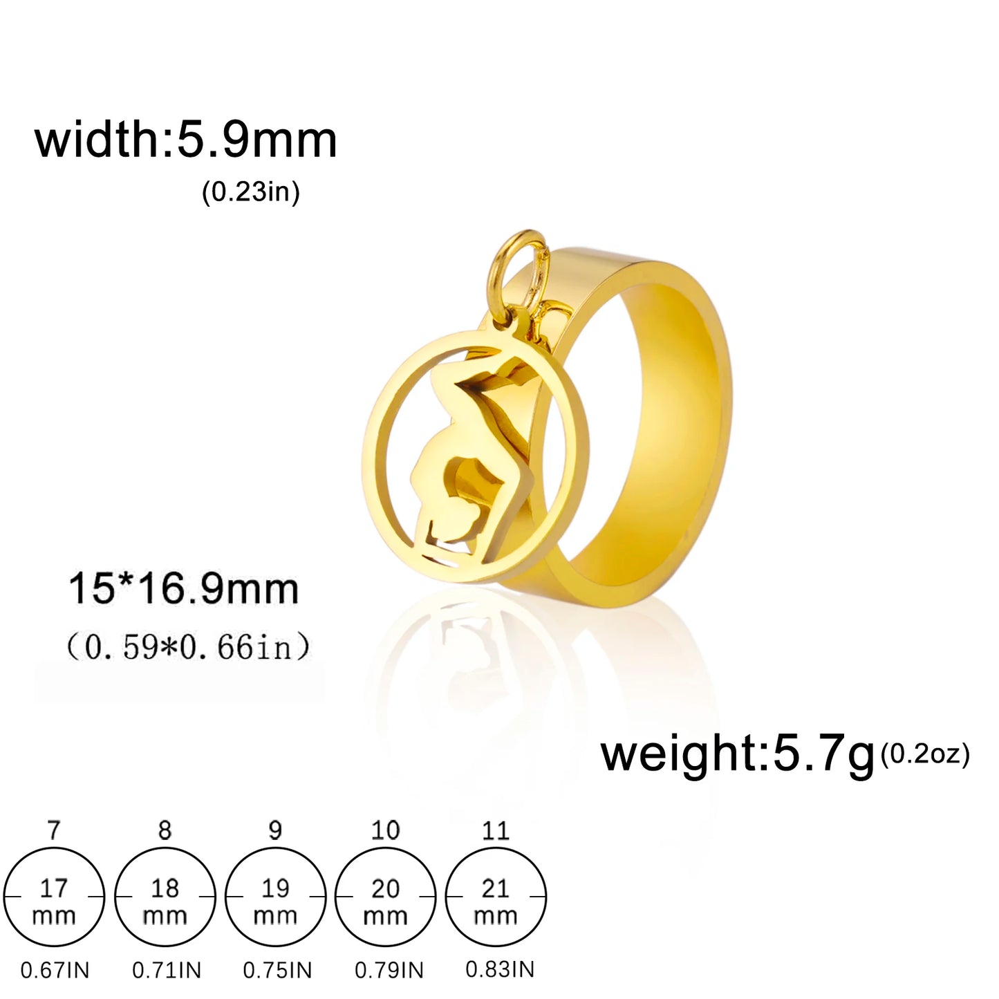 luckacco unift women stainless steel charms rings flower leaf spider paw pendant finger ring fashion minimalist couple jewelry