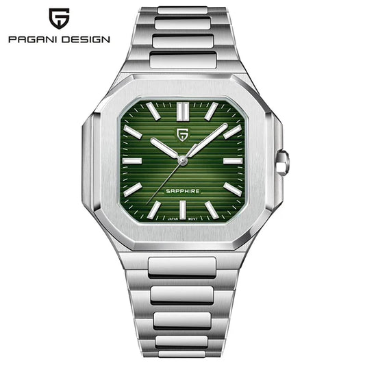 Luckacco PAGANI DESIGN New Quartz Men's Watch Stainless Steel Sports Waterproof Men Watches Luxury Fashion Sapphire Glass Watch For Men's