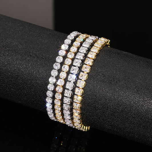 Luckacco daily picks Adjustable Draw Bracelet for Women Full Bling Crystal Cubic Zirconia Exquisite Female Hand Accessories Statement Jewelry