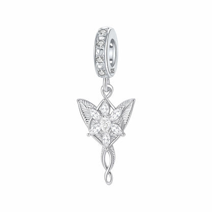 Luckacco 925 Sterling Silver Charms Flower Grass Leaf Pendants Fit 4MM Hole Diameter Bracelets Fine DIY Jewelry Gifts