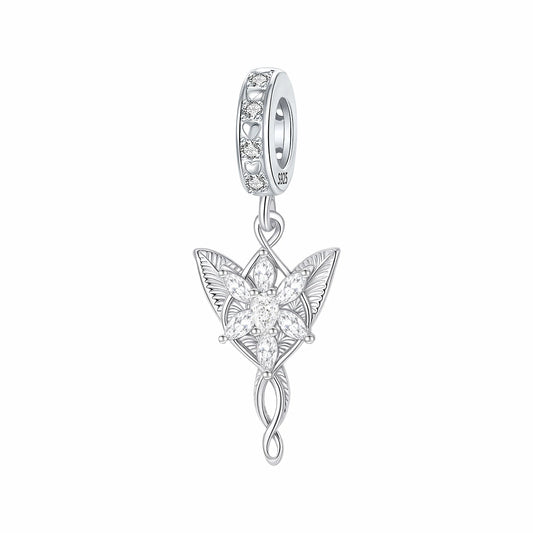 Luckacco 925 Sterling Silver Charms Flower Grass Leaf Pendants Fit 4MM Hole Diameter Bracelets Fine DIY Jewelry Gifts