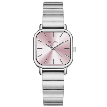 Luckacco Fashion Simple Women Watch Versatile Ins Watch Female Student Bamboo Knot Steel Band Quartz Watch Luxury Gift Clock Wristwatches