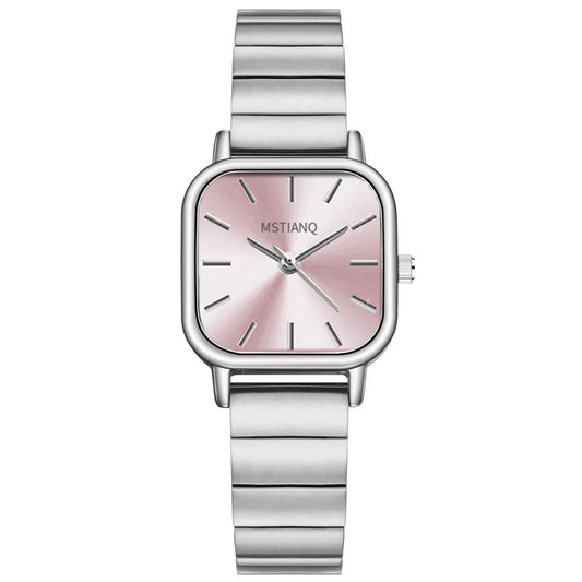 Luckacco Fashion Simple Women Watch Versatile Ins Watch Female Student Bamboo Knot Steel Band Quartz Watch Luxury Gift Clock Wristwatches