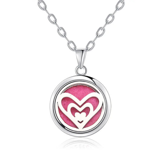 Luckacco New Tree Of Life Aromatherapy Necklace Stainless Steel Essential Oil Diffuser Amulet Perfume Locket Pendant Women Jewelry Gift