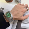 Luckacco New Men Quartz Watches Unique Sleek Stainless Steel Casula Business Waterproof Male Wristwatches