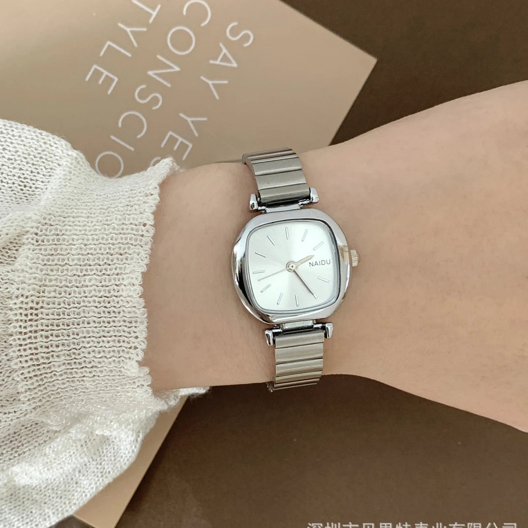 luckacco brand women quartz watch adjustable stainless steel strap luxury gift ladies wristwatch  clock relojes para mujer