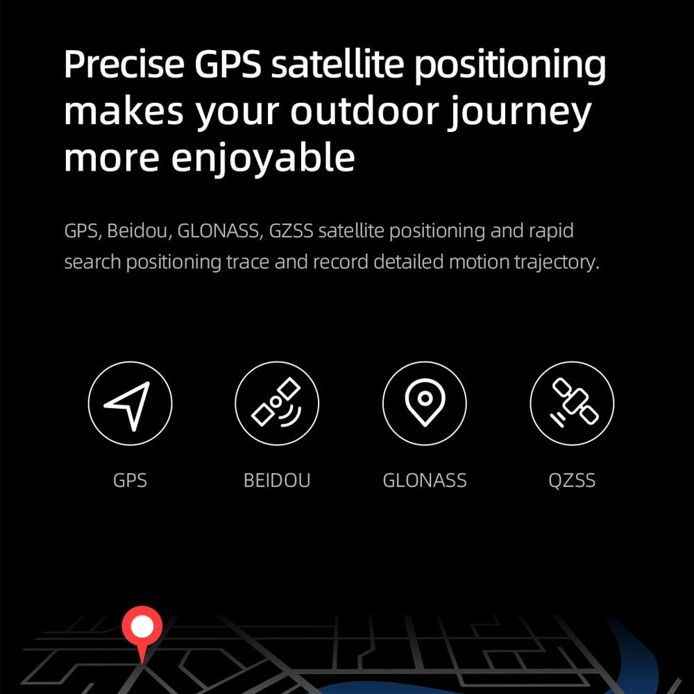 Global Version Mibro GS Smartwatch 460mAh Battery AOD 1.43Inch AMOLED Screen 5ATM Waterproof Sport GPS Positioning Smart Watch - luckacco