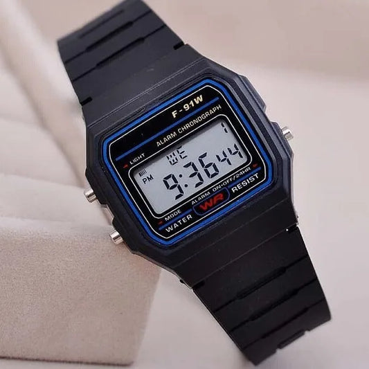 Luckacco Retro Square Electronic Watches Digital Display Women Men Watch Rose Gold Silver Luxury Ladies Wristwatches Relojes Para Mujer