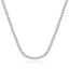 TKJ Women's Accessories 60009 Silver Necklace 925 Size 4.0mm AAA Zirconia Chain Original Female Necklaces Length 40CM - luckacco
