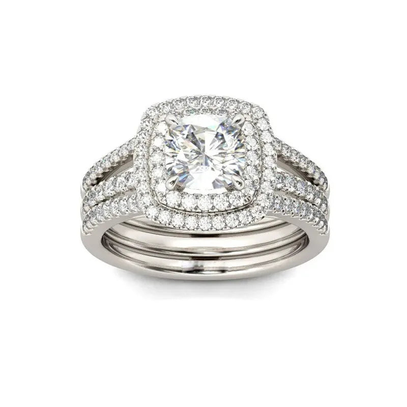 luckacco luxury marquis cut droplet ring women's gorgeous anniversary party jewelry noble  fashion engagement ceremony accessories