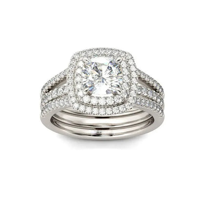Luckacco Luxury Marquis Cut Droplet Ring Women's Gorgeous Anniversary Party Jewelry Noble  Fashion Engagement Ceremony Accessories