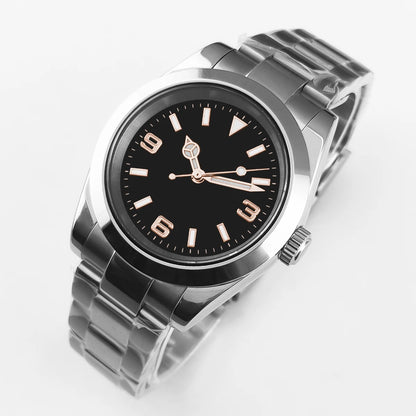 Luckacco 36mm/39mm NH35 Movement Mechanical Wristwatches Stainless Steel Men Watch Sapphire Glass 10BARS for Men Women Watches reloj