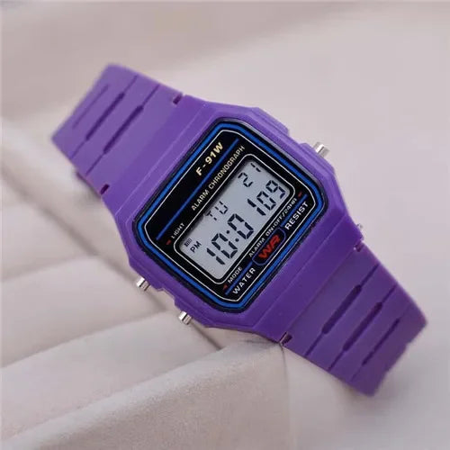 Luckacco Retro Square Electronic Watches Digital Display Women Men Watch Rose Gold Silver Luxury Ladies Wristwatches Relojes Para Mujer