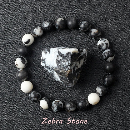 Luckacco Geniune Amethyst Natural Crystal Bracelet for Women Pulsera Amethust Bracelet Made of Real Natural Stone Beads Body-Purifying