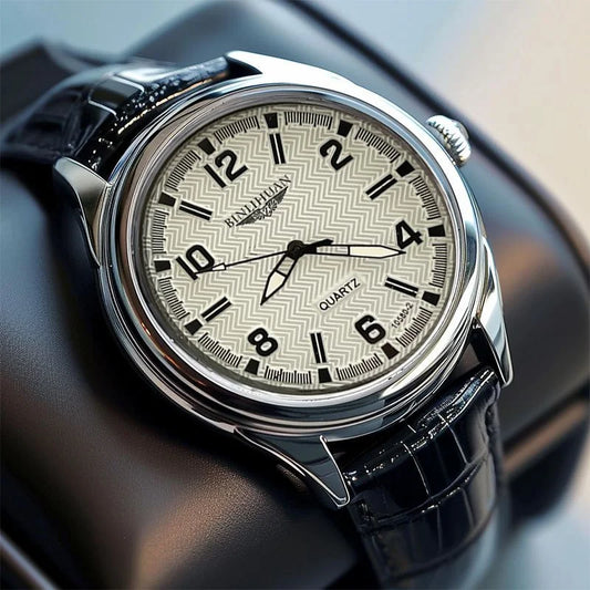 Luckacco Top Brand Man Wristwatch Luxury Business Waterproof Men Watch For Men Quartz Clock Leather Men's Watches reloj+Box Men's Gift