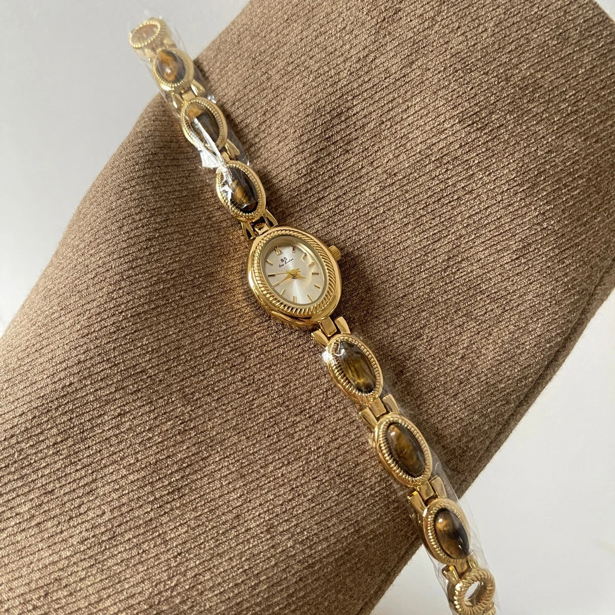 luckacco high-end luxury watches for woman elegant green jewelry jade quartz bracelet wristwatch gift for women lady fashion dress watch