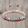 Luckacco Vintage 4mm Natural Stone Beads Bracelets & Bangles For Women Men Handmade Adjustable Braided Rope Chains Meditation Jewelry
