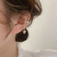 2022 New Gold Color Heart Pendant Pearl Clip Earrings For Women Fake Piercing Earbone  Ear Cuffs Korean Fashion Jewelry - luckacco