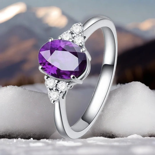 Luckacco European and American Fashionable Stainless Steel Women's Rings Party Repurchase Gifts