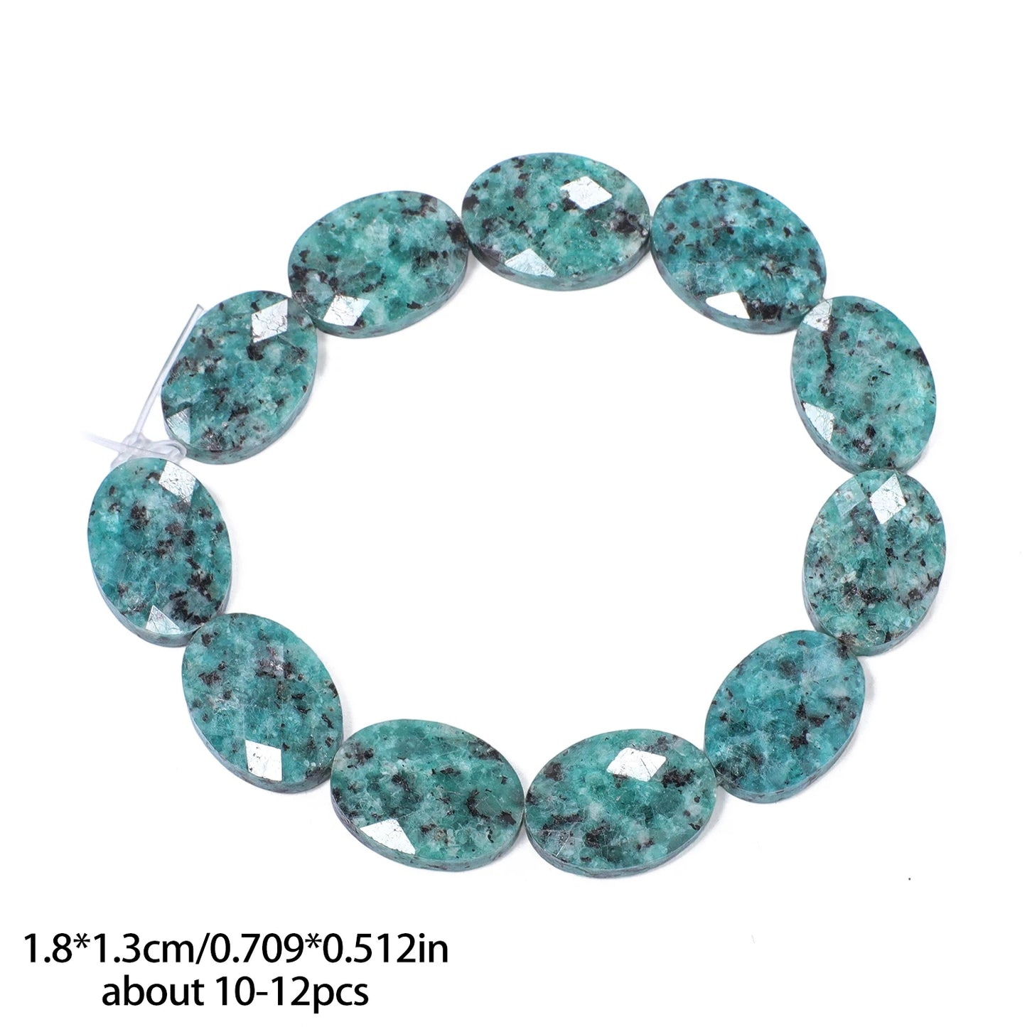 luckacco aaa natural stone multicolor faceted oval stone beads 18x13mm loose spacer beads for jewelry making diy necklace earrings gifts