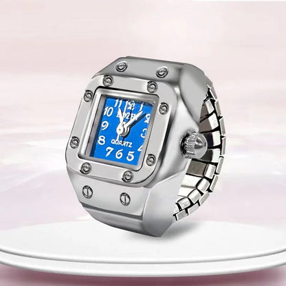 Luckacco 1PCS New Finger Watch Men's and Women's Quartz Watch Mini niche Finger Watch Can Watchs Time True Watchs Ring Watchs Trend