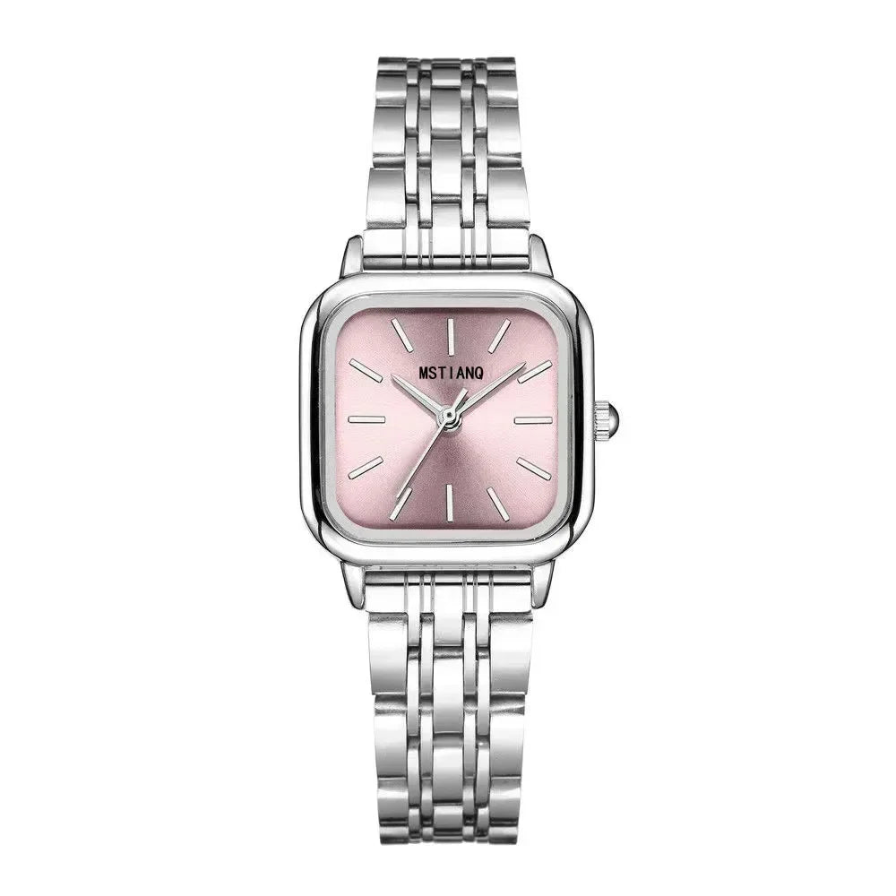 luckacco luxury women watch top brand fashion steel belt ladies quartz wristwatch montre femme beautiful gifts luxury ladies watches