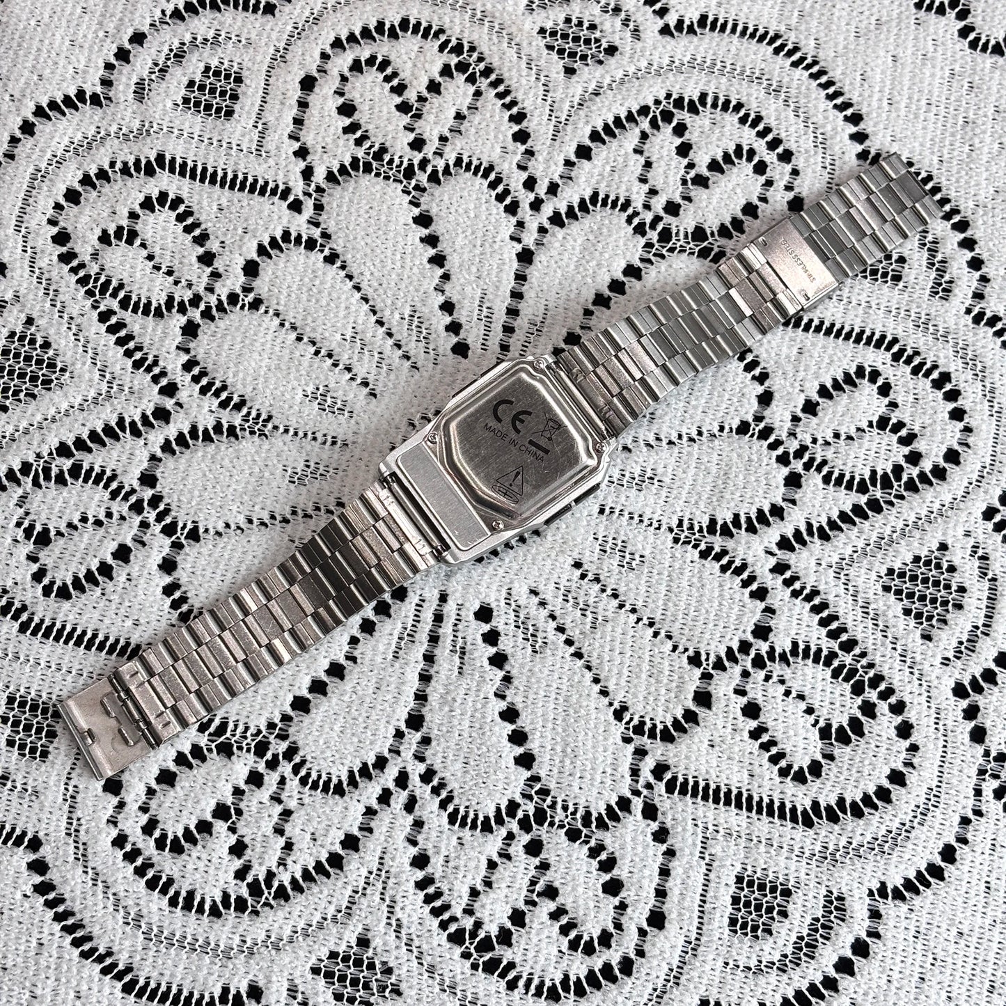 luckacco top luxury men's calculator watch multifunctional led watch stainless steel watch strap men's sports watch computer style