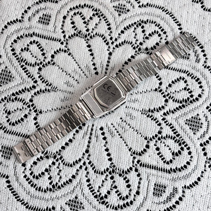 Luckacco Top Luxury Men's Calculator Watch Multifunctional Led Watch Stainless Steel Watch Strap Men's Sports Watch Computer Style