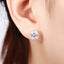 New Fine 925 Sterling silver diamond stud earrings for women fashion Charms party wedding classic jewelry Holiday gifts - luckacco