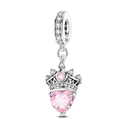 Luckacco Crown Charms Skull Bead Original 925 Sterling Silver Inlaid Zirconium Pendants Fit Bracelet Necklace Jewelry Lover Gift