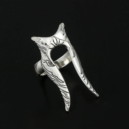 Luckacco Classic Movie Star War Shaak Ti Rings Jedi Council Figure Finger Accessories Jedi Knight Rings Jewelry for Women Vintage Rings