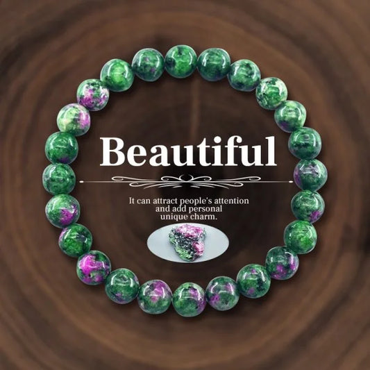 Luckacco Attract Money Wealth Health Pulse Hematite Natural Stone Beads Bracelet for Women Men Party Jewelry Accessories Gifts