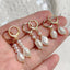 Gold Color Natural Freshwater Pearl Drop Earrings Irregular Baroque Pearl Tassel Pendulum Charm Small Loop Huggie Pearl Earring - luckacco
