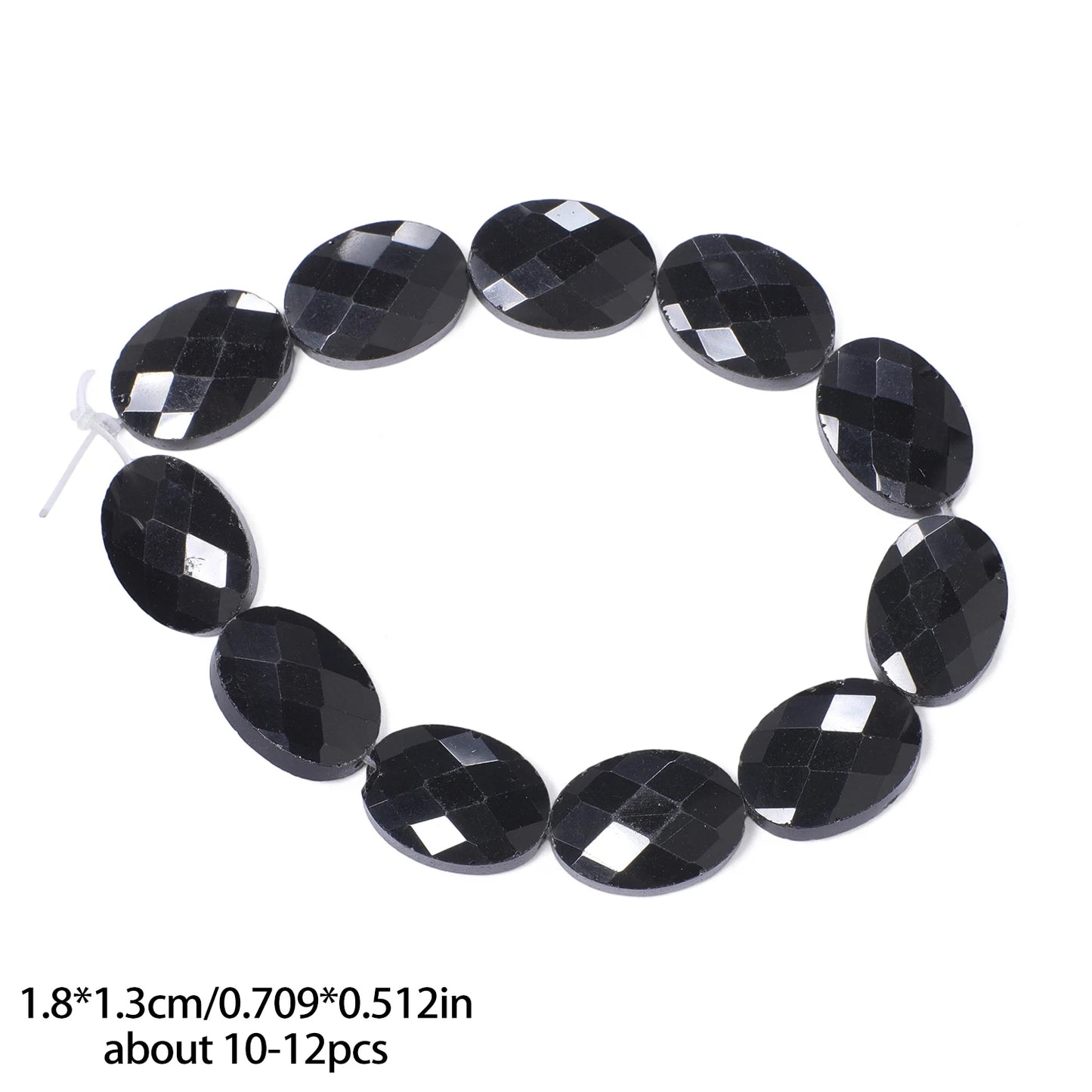 luckacco aaa natural stone multicolor faceted oval stone beads 18x13mm loose spacer beads for jewelry making diy necklace earrings gifts