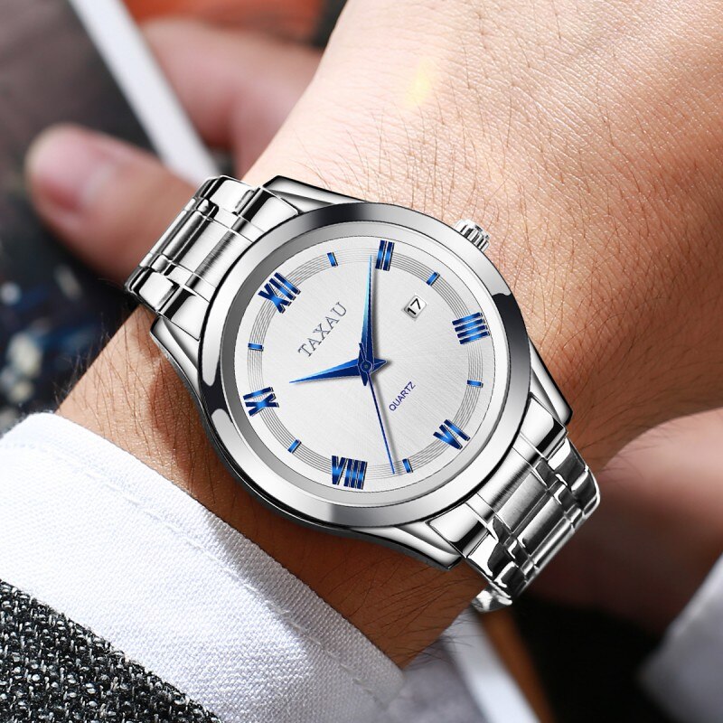 TAXAU Fashion Business Watch for Men Waterproof Date Clock Sport Men's Watches Quartz Luxury Brand Wristwatch Relogio Masculino - luckacco