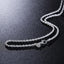 Hot new 925 Sterling Silver Beautifully 3MM twisted rope chain 16/18/20/22/24 Inch Necklace for Women Fashion Jewelry party Gift - luckacco