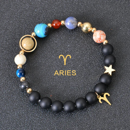 Luckacco Aries Taurus Gemini Cancer Leo Virgo Libra Scorpio Sagittarius Capricorn Aquarius Pisces gifts for women 12 zodiac bracelet men