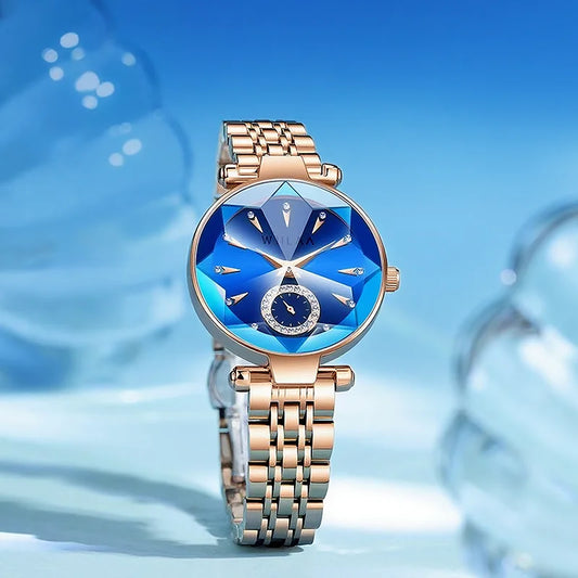 Luckacco Stainless Steel Watchband Women Bracelet Watches Top Brand Luxury High Quality Ladies Wrist Watches Fashion Female Clock